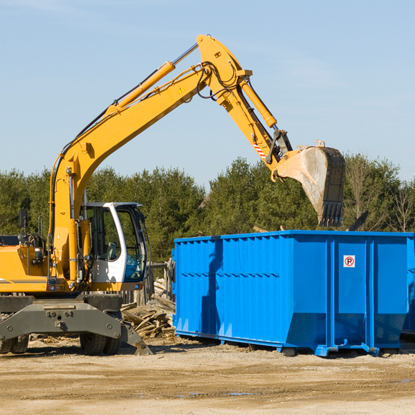 what size residential dumpster rentals are available in Livonia MN